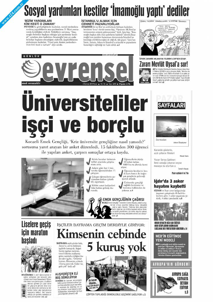 Günün Ulusal Gazete Manşetleri - 02 06 2019 6