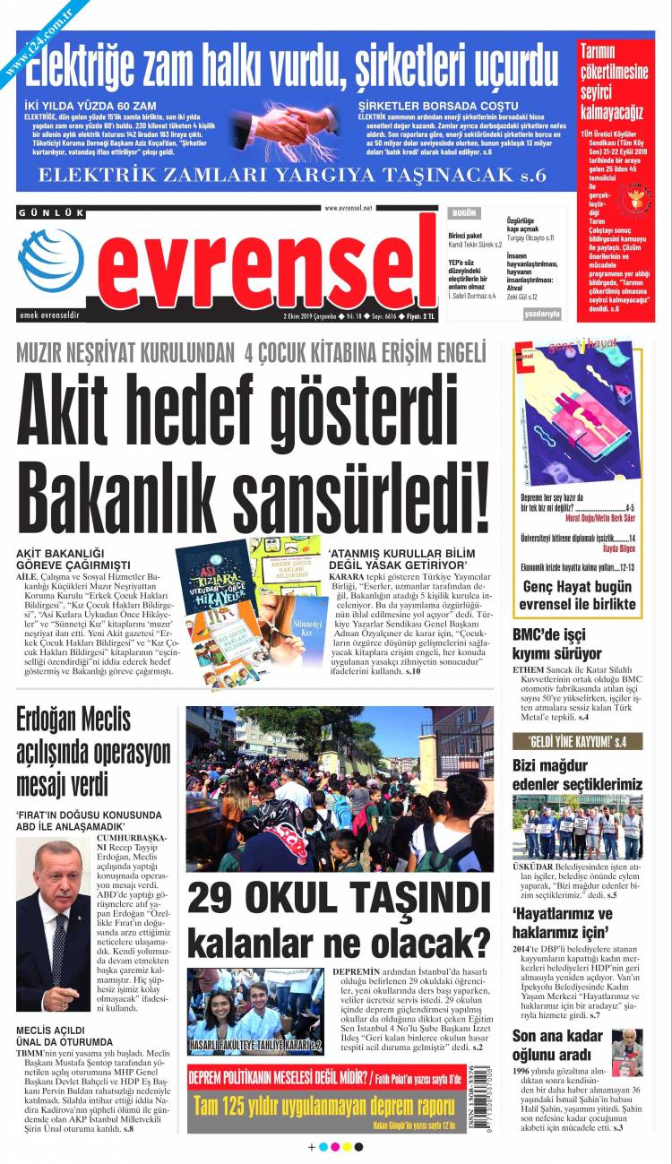 Günün Ulusal Gazete Manşetleri - 02 10 2019 6