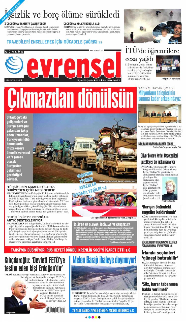 Günün Ulusal Gazete Manşetleri - 12 02 2020 6