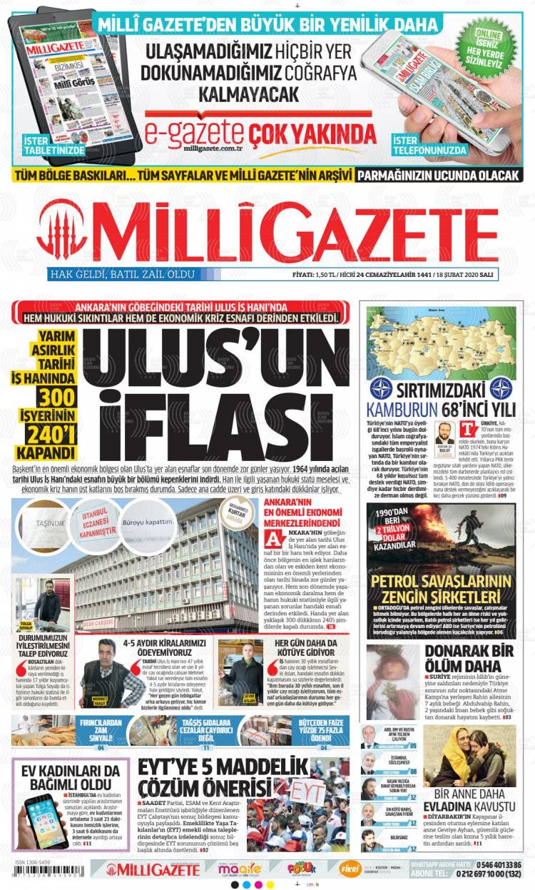 Günün Ulusal Gazete Manşetleri - 18 02 2020 7