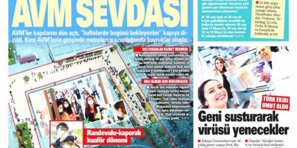 Günün Ulusal Gazete Manşetleri - 12 05 2020