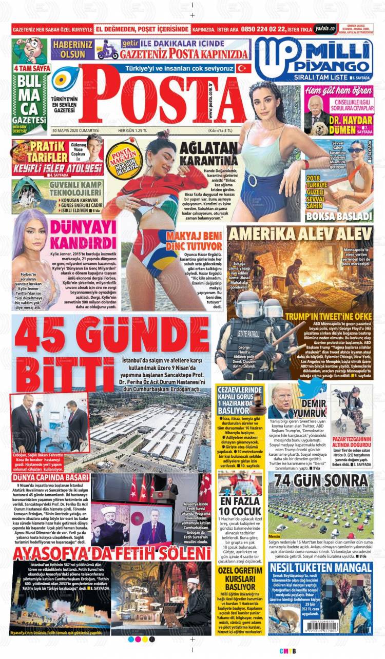 Günün Ulusal Gazete Manşetleri - 04 06 2020 14