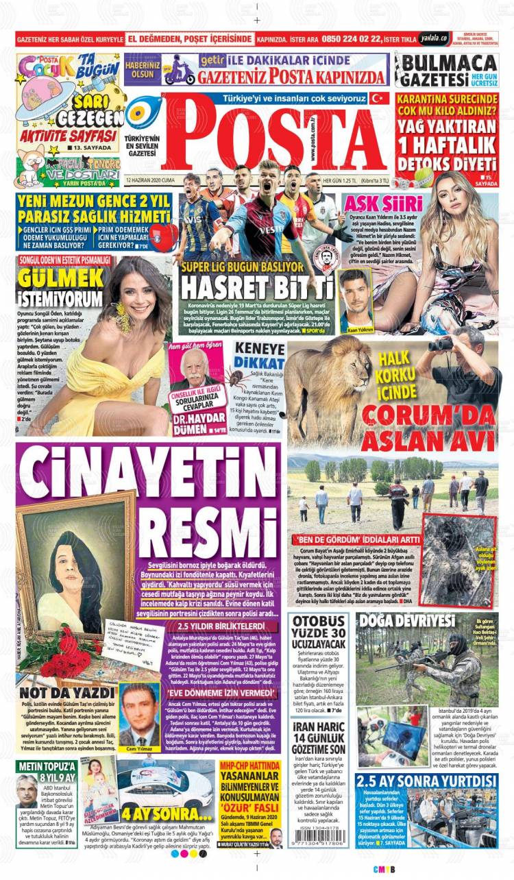 Günün Ulusal Gazete Manşetleri - 12 06 2020 14