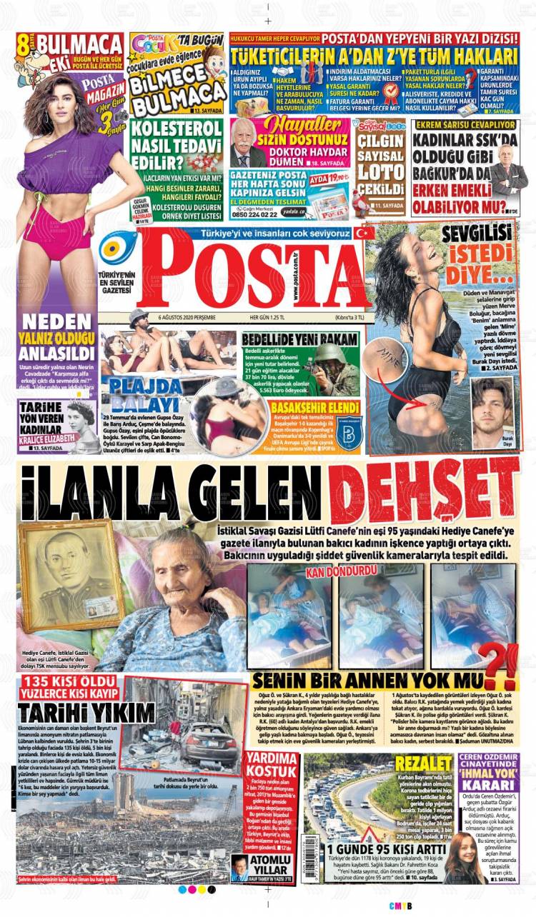 Günün Ulusal Gazete Manşetleri - 07 08 2020 14