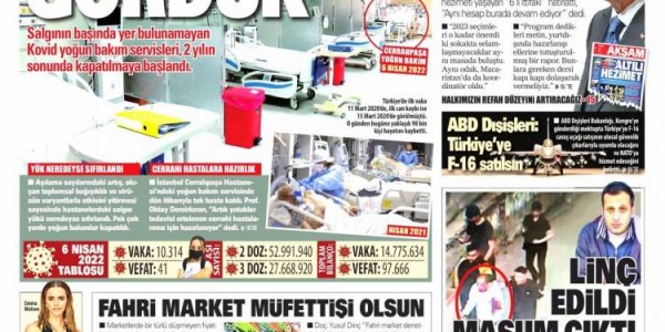 Günün Ulusal Gazete Manşetleri - 07 04 2022