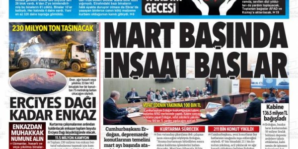 Günün Ulusal Gazete Manşetleri - 16 02 2023