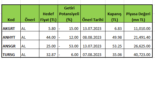 İş Yatırım'ın AL önerisi verdiği 4 sigorta hissesi 2