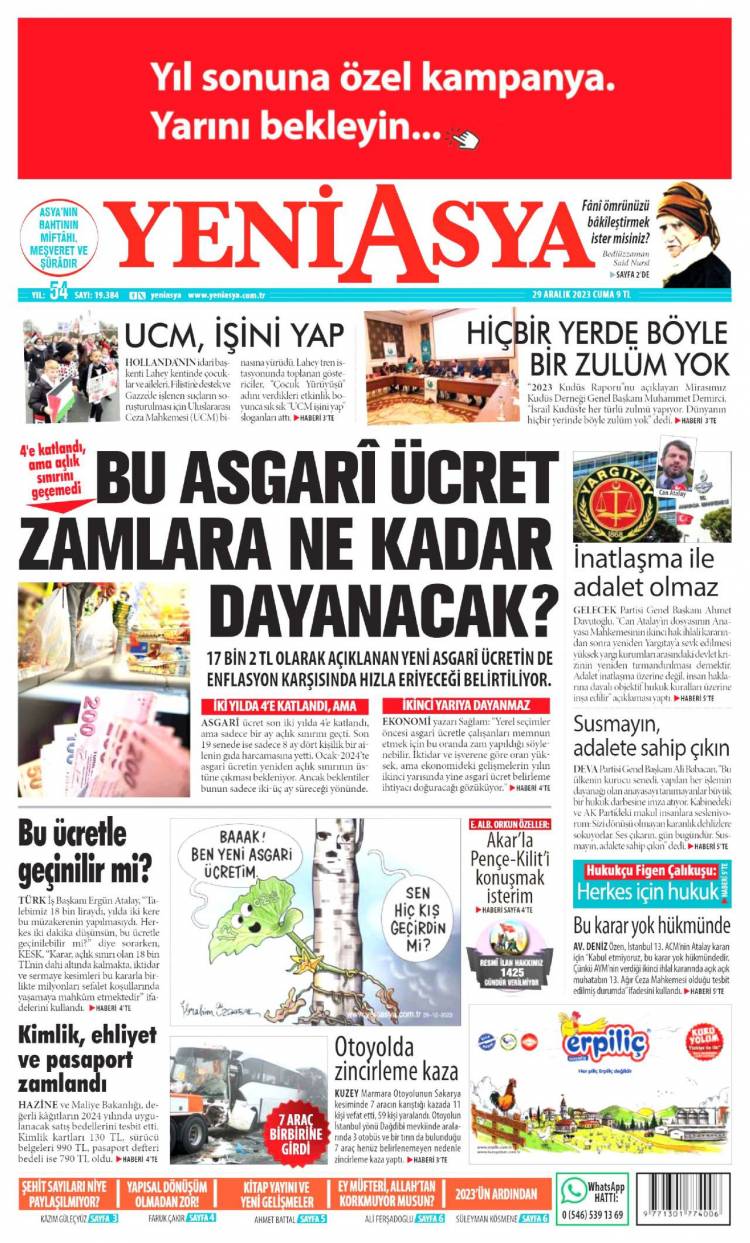 Günün Ulusal Gazete Manşetleri - 29 12 2023 20