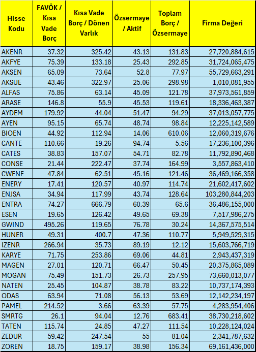 Borsa İstanbul'un En Ucuz Enerji Hisseleri 6