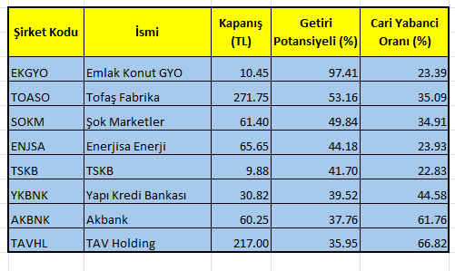 BIST'te kazandırma potansiyeli ve yabancı payı en yüksek hisseler 9