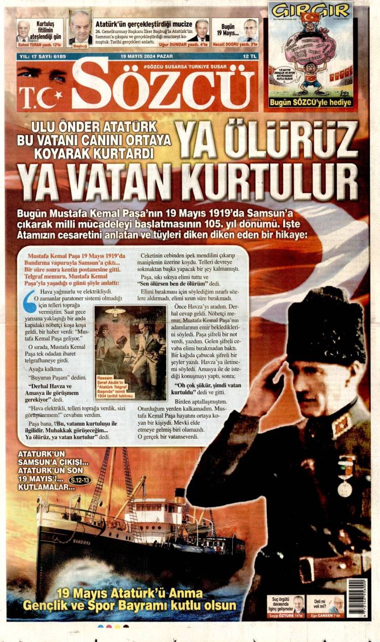 Günün Ulusal Gazete Manşetleri - 19 05 2024 16