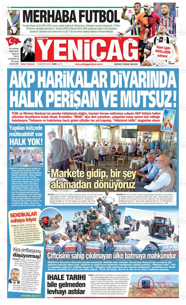 Günün Ulusal Gazete Manşetleri - 10 08 2024 21