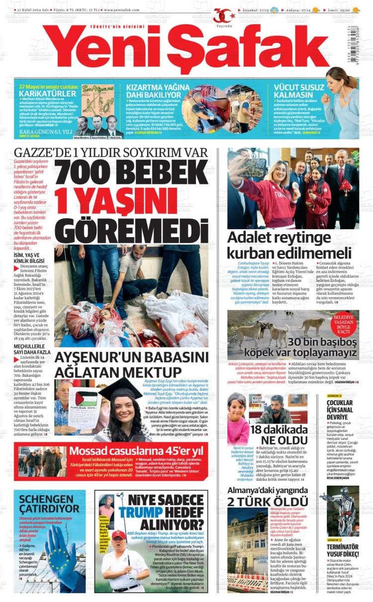 Günün Ulusal Gazete Manşetleri - 18 09 2024 22