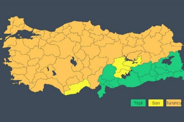 Onlarca il için "Turuncu Alarm"