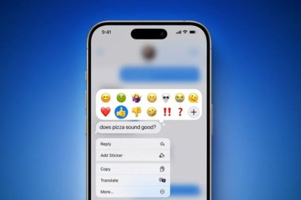 iOS 18 ile birlikte iMessage üzerinden emojili tepki verilebilecek